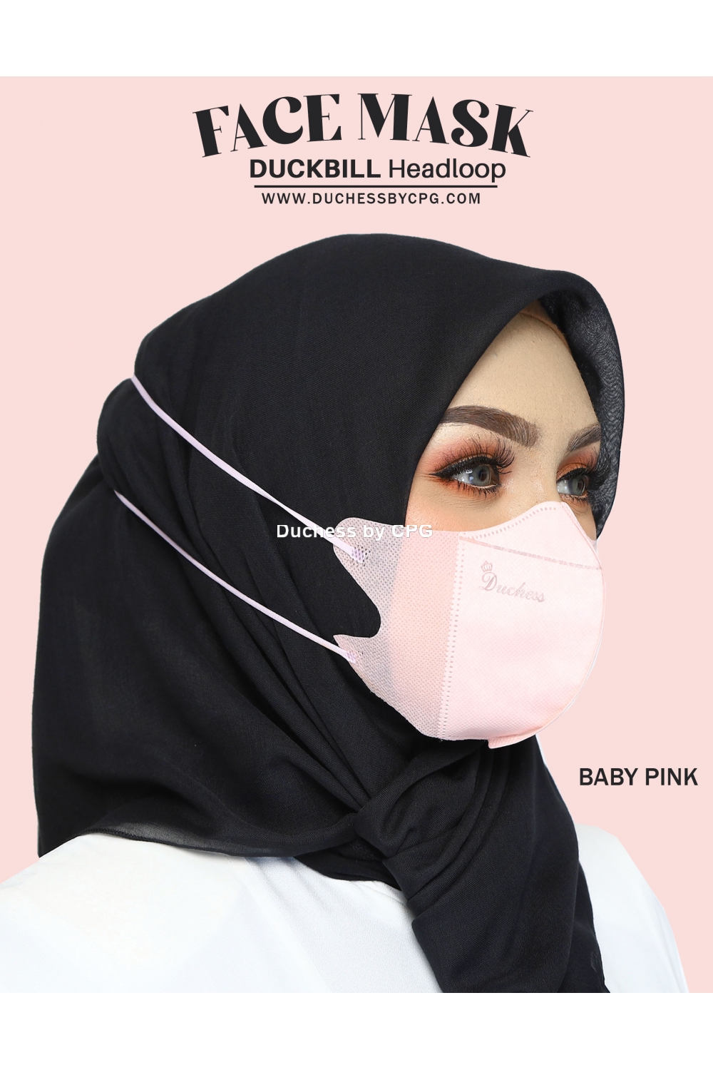 duckbill mask pink