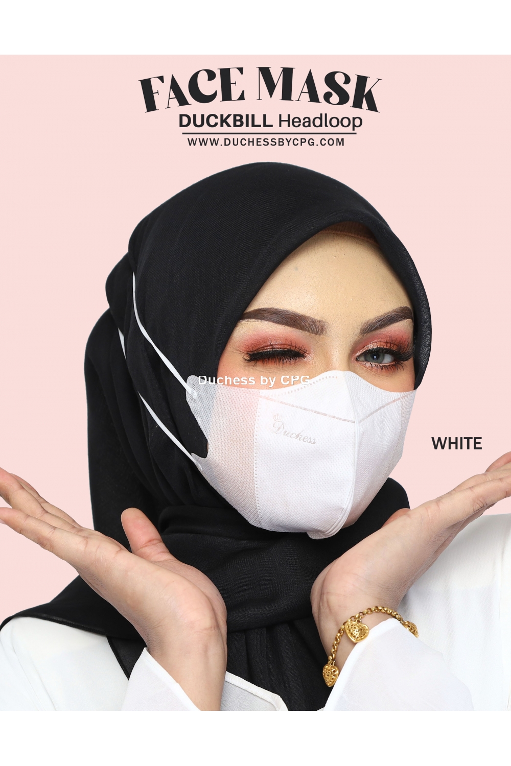 mask duckbill white